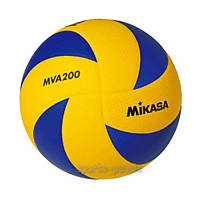М'яч волейбольний Mikasa MVA 200, склеєний, PU, мікрофібра, різн. кольори