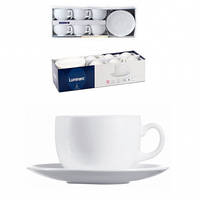 Чайний сервіз Luminarc Essence 6х220 мл 12 предметів (6 чашок+6 блюдець) P3380