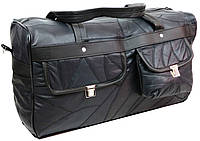 Кожаная дорожная сумка со вставками из экокожи 40L Convey Shoper Шкіряна дорожня сумка зі вставками з екошкіри