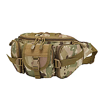 Тактична сумка бананка AOKALI Outdoor D05 Camouflage CP, багатофункціональна поясна сумка.