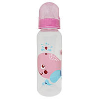 Бутылочка для кормления "Кит" MGZ-0206(Pink) 250 мл Shoper Пляшечка для годування "Кит" MGZ-0206 (Pink) 250 мл