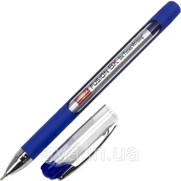Ручка кулькова Unimax Top Tek Fusion, 0.7 мм, синя, 10 000 км