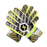 Перчатки вратарские Sport, с защитой пальцев, размеры: 5, 6, 7 5, жёлтый