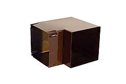 Коліно металеве для витяжки Profit M 90 х 90 х 90 мм коричневе