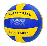 М'яч волейбольний FOX Soft Touch, склеєний, PU, мікрофібра, різн. кольори, фото 2