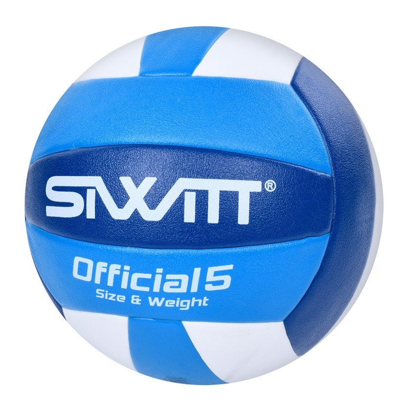 М'яч волейбольний Siwitt Official, склеєний, PU, мікрофібра, різн. кольори синій із блакитним і білим
