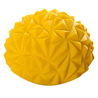 Полусфера массажная, балансировочная SP 2137, рельефная, надувная, 16×8 см, разн. цвета жёлтый