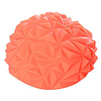 Полусфера массажная, балансировочная SP 2137, рельефная, надувная, 16×8 см, разн. цвета оранжевый