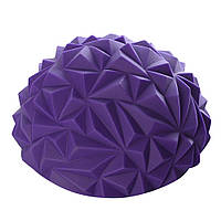 Полусфера массажная, балансировочная SP 2137, рельефная, надувная, 16×8 см, разн. цвета фиолетовый