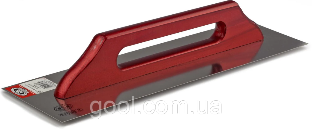 Гладилка шпатель терка Olejnik 127150 з гострими кутами 480х130мм з нержавіючої сталі для гіпсової шпаклівки штукатурки, фото 1
