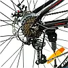 ✅ Велосипед Corso Optima 24" дюйми TM-24100 рама алюмінієва 11’’ обладнання SHIMANO 7 швидкістей, чорний, зібраний на 80 відсотків, фото 7