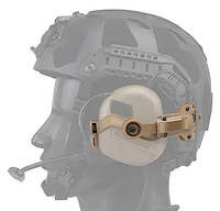 Крепление наушников тактических на шолом каску Чебурашка на шолом каску койот