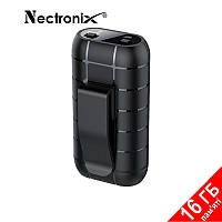 Мини диктофон с большим временем работы Nectronix A50+, поддержка micro SD до 128 Гб, клипса 16Гб