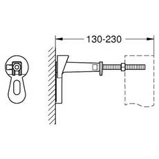 Інсталяція Rapid SL з кнопкою Skate Cosmopolitan і кріпленням (UA388400KF0) Grohe Art. UA388400KF0, фото 4