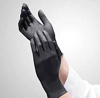 Перчатки ВИНИЛ - НИТРИЛОВЫЕ черные 100шт/уп (S, M, L)