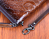 Жіночий шкіряний клатч гаманець стильний і модний  Клатч-гаманець із натуральної шкіри Синій, фото 4