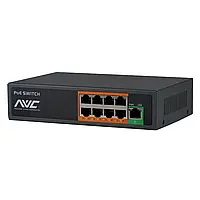 PoE-комутатор 9-портовий NVC-908D (73-00112)