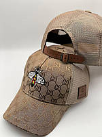 Мужская бежевая кепка громкие для мужчины кепка на голову GC - beige Shoper Чоловіча бежева кепка гучі для