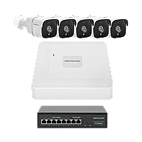 Комплект видеонаблюдения на 5 камер GV-IP-K-W87/05 5MP