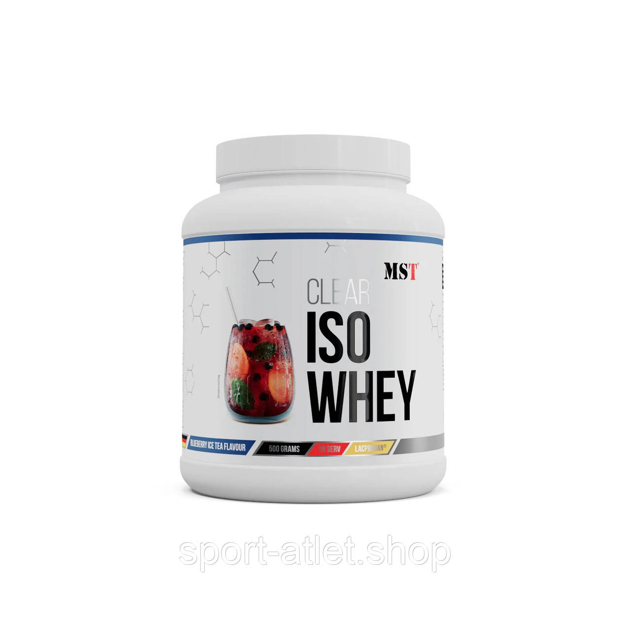 Протеїн MST Clear Iso Whey, 500 грам Холодний чорничний чай