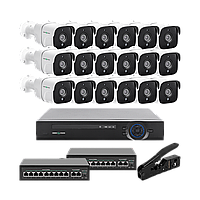 Комплект видеонаблюдения на 18 камер GV-IP-K-W90/18 5MP