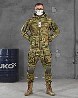 Тактическая форма мультикам усиленная, штурмовой костюм мультикам с наколенниками, армейская форма зсу ss436