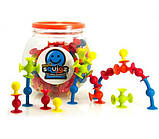 Конструктор на мініприсосках 75 деталей Fat Brain Toys MiniSquigz F107ML, фото 3
