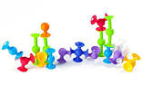 Конструктор на мініприсосках 75 деталей Fat Brain Toys MiniSquigz F107ML, фото 6