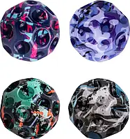4 шт Космический мяч Jump Hole Ball 7см серый голубой черный фиолетовый