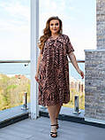 Жіноче літнє плаття вільного силуету Тканина софт Розміри 52-54,56-58,60-62,64-66, фото 4
