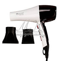 Профессиональный фен Salon Professional 8345 (2300 W) цвет белый/бардо