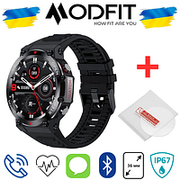 Modfit Titan All Black защитное стекло в подарок. Мужские cмарт часы