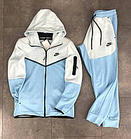 Костюм чоловічий Nike Tech Fleece Біло голубий