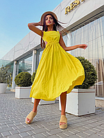 Платье женское с открытой спинкой лен 42-44, 46-48 (4цв) "ASPERAMO" недорого от прямого поставщика