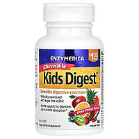 Пищеварительные ферменты для детей Enzymedica Kids Digest 60 Chewable Tablets (Fruit Punch)