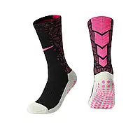 Спортивные Тренировочные носки Nike (черный+розовый) (39-45) (39-45) Shoper Спортивні Тренувальні шкарпетки