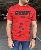 Футболка Givenchy Paris Destroyed Oversized Red