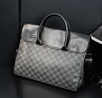 Модный мужской деловой портфель из эко кожи для документов качественная офисная сумка формат А4 Shoper Модний
