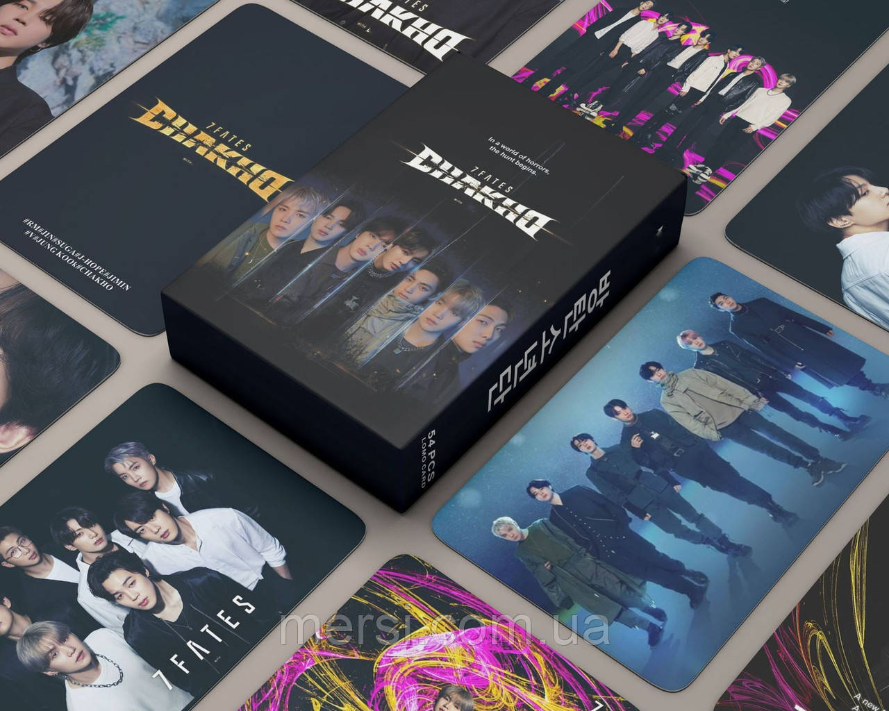 Карточки bts K-POP lomo кейпоп карти к поп Бтс Бантан картки - 7Fates chakho  - 55 шт, фото 1