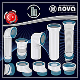 Клапан зворотного ходу для каналізаційної труби 110 мм NOVA 7171N, фото 5