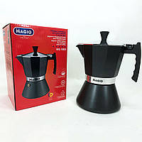 Гейзерная кофеварка из нержавейки Magio MG-1005, Кофеварка для дома, Гейзерная кофеварка MF-418 для плиты TOP