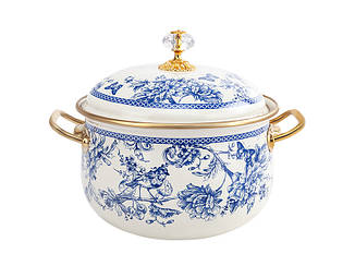 Каструля емальована "BUTTERFLY" Elmani з кришкою, 2,1 л, 16 см