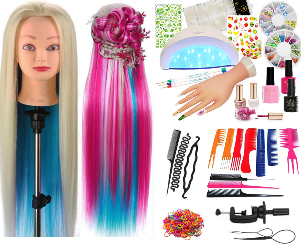 Набір юного майстра з манекеном для зачісок та набором для манікюру Maximal, фото 1