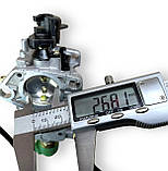 Карбюратор з електроклапаном 188F 13-16лс для мотоблока мотопомпи генератора, фото 2