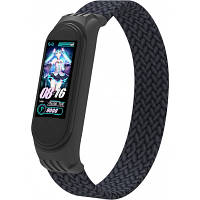 Ремінець для фітнес-браслета Armorstandart Braided Solo Loop для Xiaomi Mi Band 4/5/6 Charcoal size M ARM58765