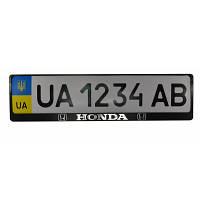 Рамка номерного знака CARLIFE пластик з об'ємними літерами Honda 2шт 24-005 JLK