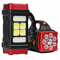 Аккумуляторный LED фонарь Hurry Bolt HB-1678 аварийный светильник с солнечной панелью Красный PRO_340