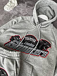 Чоловічий спортивний костюм Trapstar M1881 світло-сірий XL, XXL, фото 2