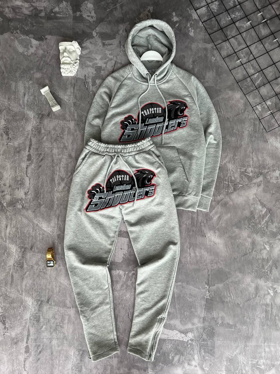 Чоловічий спортивний костюм Trapstar M1881 світло-сірий XL, XXL, фото 1