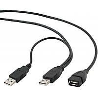 Дата кабель подовжувач USB2.0 AM/AF Cablexpert CCP-USB22-AMAF-3 JLK